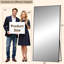 Miroir mural rectangulaire en aluminium avec support-2082060891-2082060890