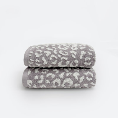 100% Cotton Plush Leopard Towels