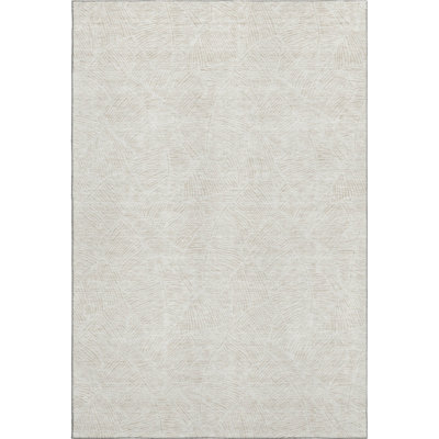 Premium Machine Washable Prisco Ivory Rug