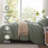 TOSMO 100% Linen Duvet Cover Set with Button Closure,Soft Breathable Durable Farmhouse Bedding-111202928-111202927