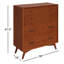 Commode en bois massif à 4 tiroirs l 38 po Williams-928501454