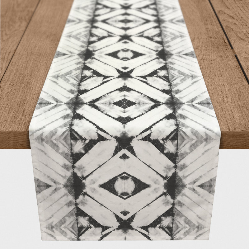 Chemin de table Bonzie, 90 po x 16 po, Noir