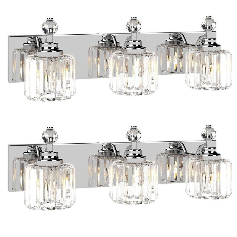 2pcs 3 - Light Dimmable Vanity Light, 3 Lights