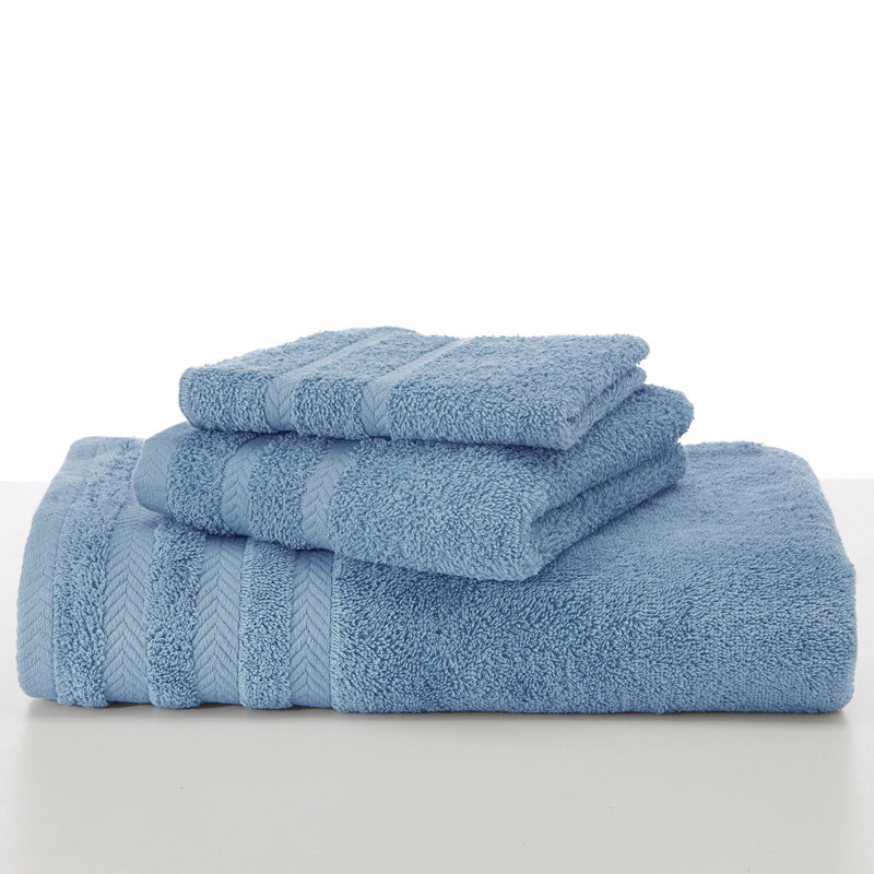 Drap 100% coton de qualité égyptienne Martex, Bleu français