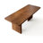 Brown Rectangular Solid Wood Sled Dining Table-1854631719