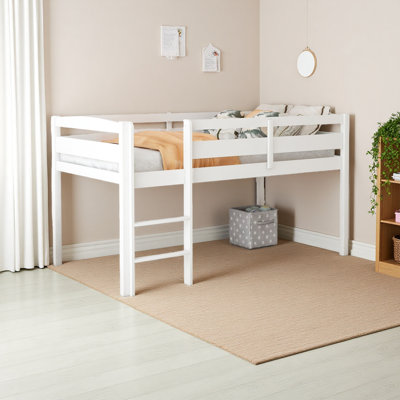Twin Wood Loft Bed Low Loft Beds With Ladder,Twin