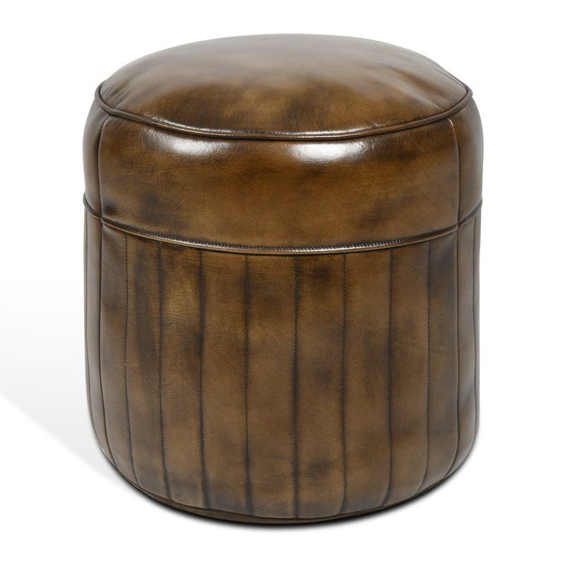 Leather Accent Stool