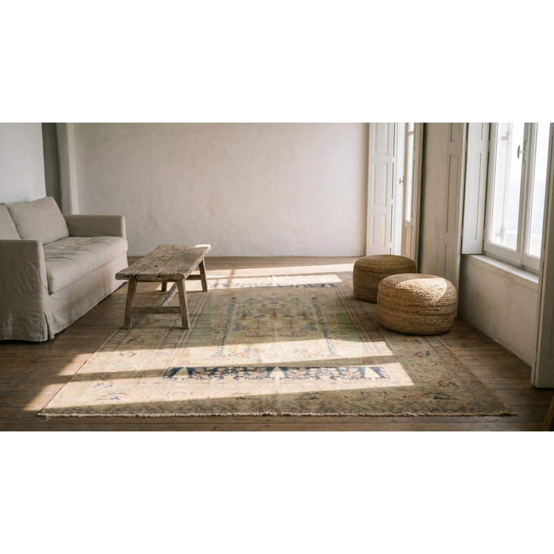Antique Panderma Kayseri Turkish Knotted Rug