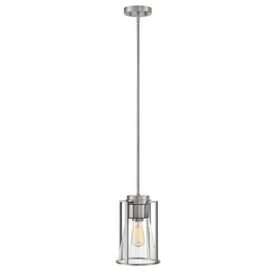 Refinery 1-Light Downrod Pendant w/ Cone-Shaped Glass