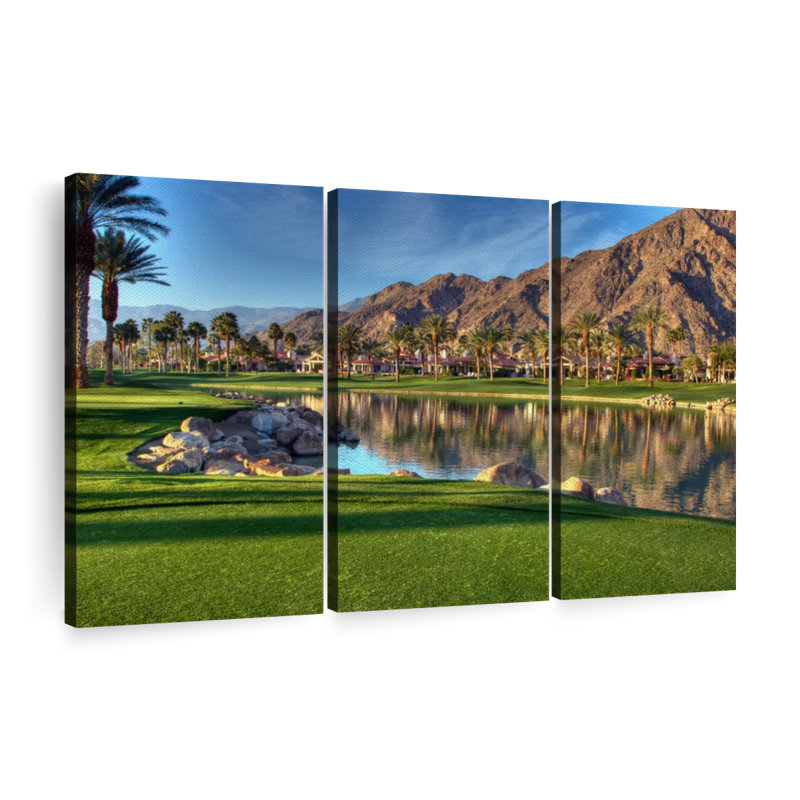 " Golf Course In Palm Springs ", 24" H x 38" W
