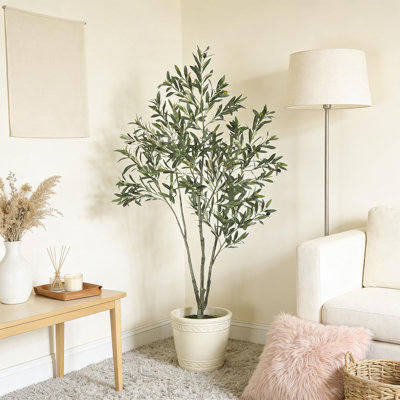 Olive artificielle avec feuilles et fruits réalistes pour l'intérieur et l'extérieur