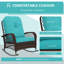 Chaise berçante en osier pour l'extérieur Outsunny-1921807129