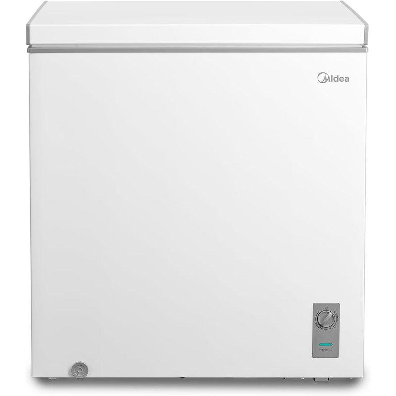 Midea 7 cu. ft. Convertible Chest Freezer and Refrigerator with Removable Storage Basket, White