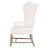 Bahia Fabric Upholstered Wingback Arm Chair in White