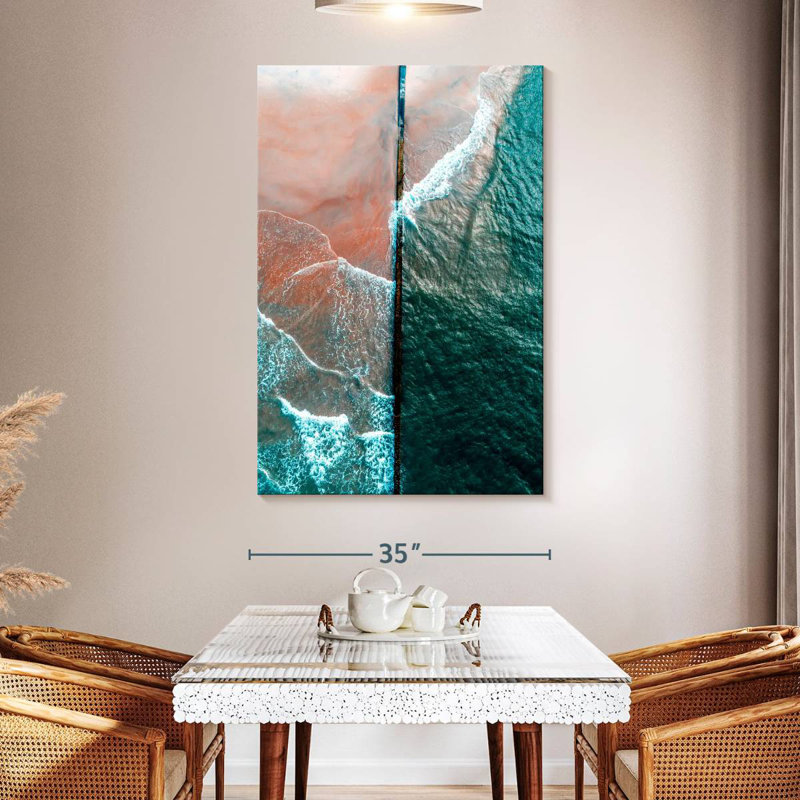 Gillard Crashing Waves en Virginie, H 51 po x l 34 po