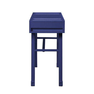 Bureau de coiffeuse en métal avec un tiroir
