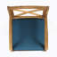 Chaise de salle à manger, 2 pièces avec 2 coussins bleus, pour la cour, la piscine et le jardin-1742898487-1742898490