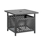 Table d'appoint d'extérieur avec trou pour parasol 1,57 po