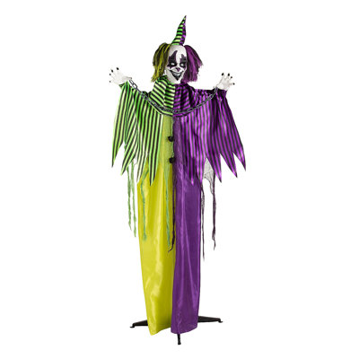 Figurine animée de clown effrayant debout