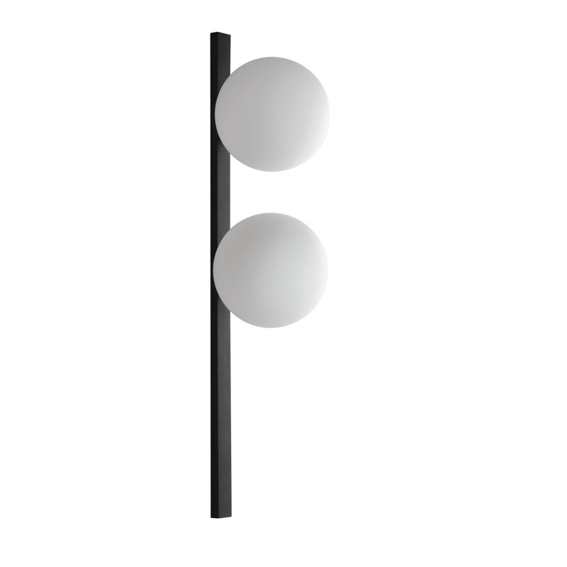 Sanjaya Plug-in Armed Sconce, Black