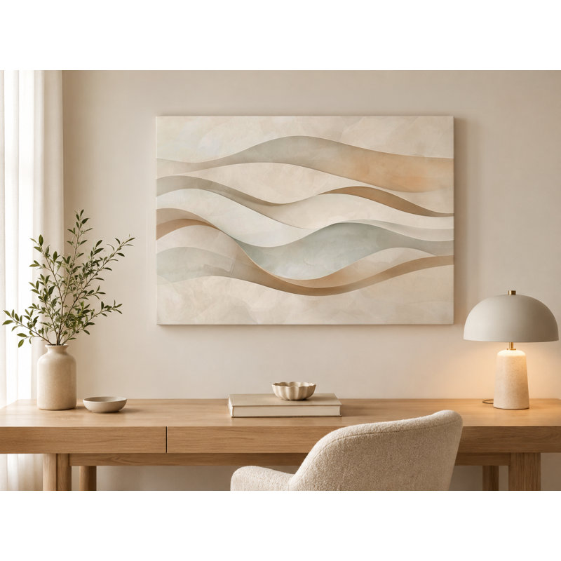Art mural sur toile sauge Drift, H 30 po x l 40 po x P 1,5 po