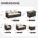 Rhylee 7 - Person Patio Conversation Sets with Cushions
