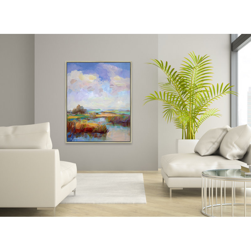 Vibrant View Painting, Champagne