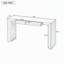 Console de style champêtre avec 2 tiroirs dissimulés, table d'entrée au design en cascade-1270552819-1270552820-1270552822