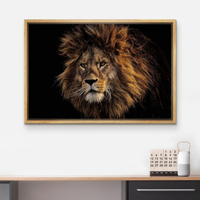 Animaux, safari africain, lion de la jungle sur toile
