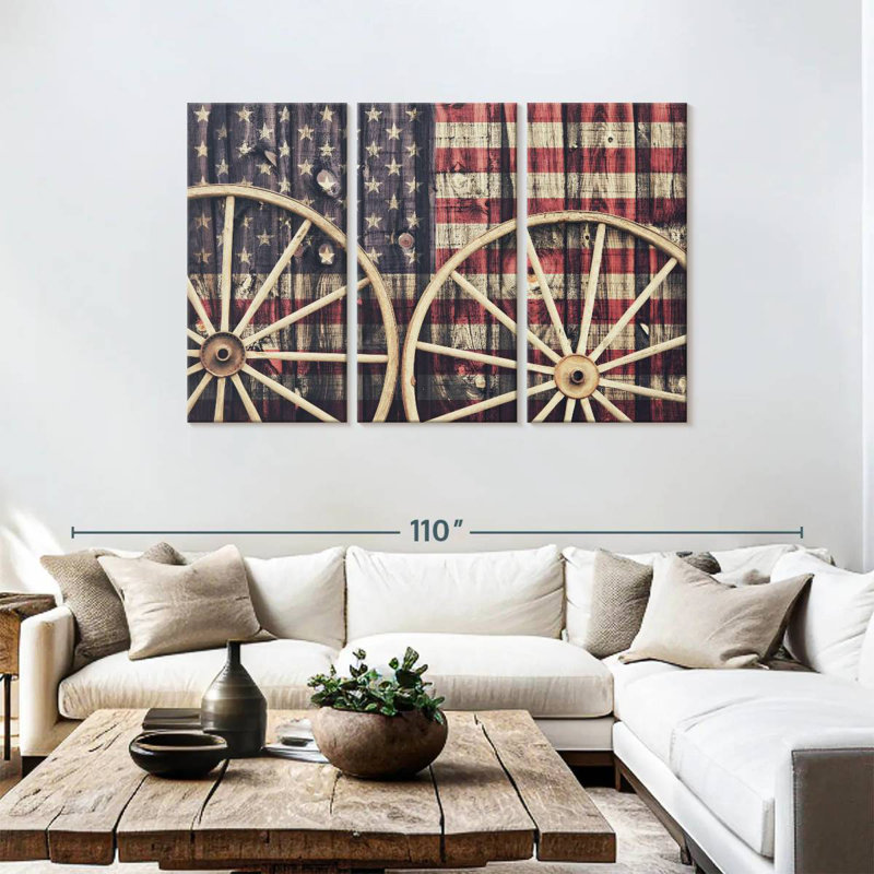 Drapeau américain Borges, H 48 po x l 74 po