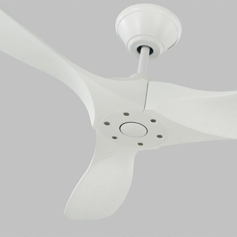 Maverick Downrod Ceiling Fan, 60", Matte White