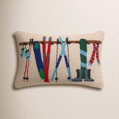 Winter 22" x 14" Wool Throw Pillow