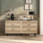 Sideboard,Buffet table,Dining cabinet,Office credenza with 6  Rattan Drawers-736457898