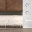 Tapis beige en mélange de coton Ginger-1030899342
