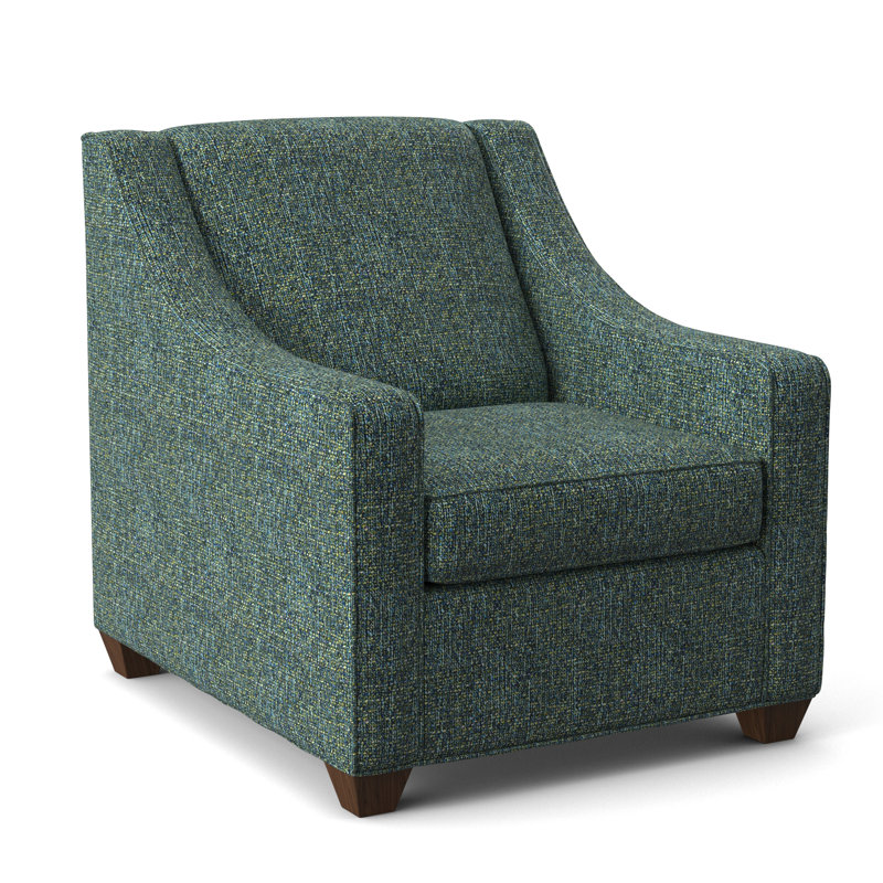 Fauteuil l 31 po Phillips, Noyer Montana, Paon Connelly