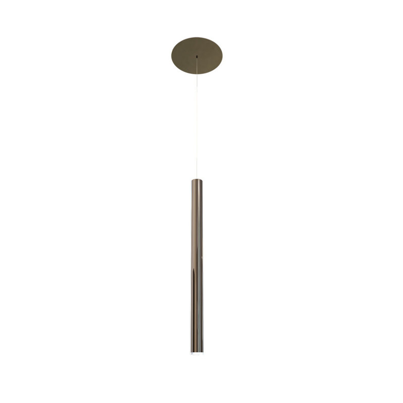 Lungo - Pendant - 1"W x 23.6"H - Dark Reflex, Dark Reflex, 1"W x 23.6"H