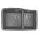 Karran Undermount Quartz Composite 33-1/2'' X 20-3/8'' 60/40 Double Bowl Kitchen Sink