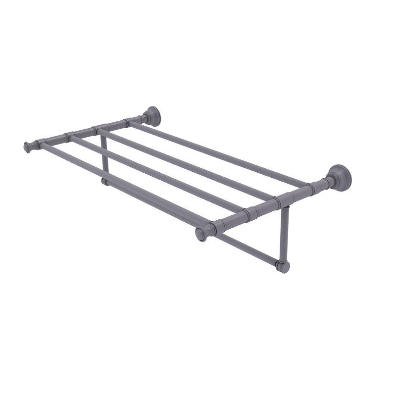 Porte-serviettes mural Freyja, Gris mat, P 13,7 po x l 32 po x P 6,5 po