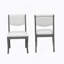 Ensemble de 2 chaises de salle à manger rembourrées avec finition chêne gris-279333966