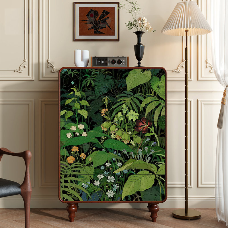Commode à cinq tiroirs Floral
