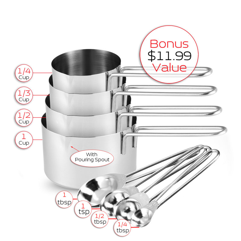 Stainless Steel 14 Piece Nested Mixing Bowl Set