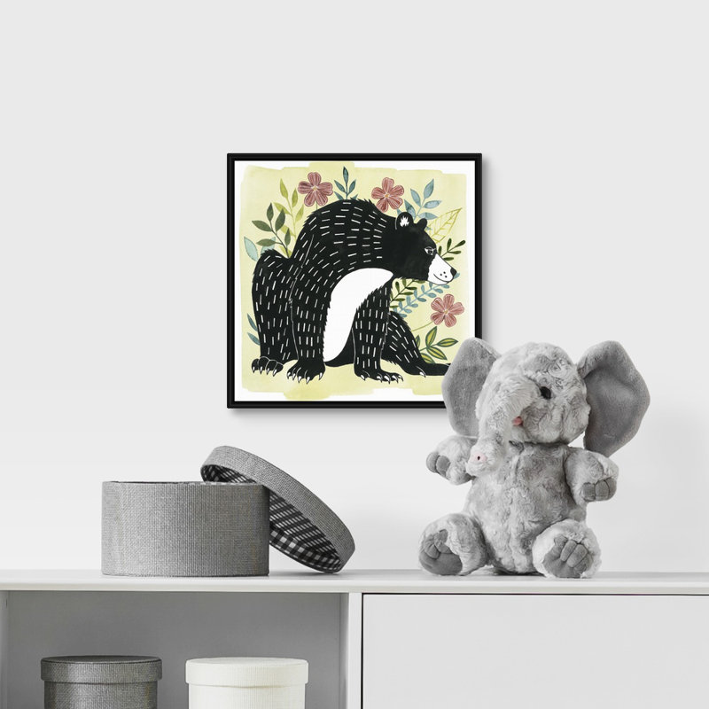 Art sur toile floral forester iii Shoulders, H 12 po x l 12 po x P 1,75 po, Cadre flottant noir