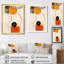Lune orange, abstrait rétro minimalisme - Art mural abstrait-1711624699-1711624702