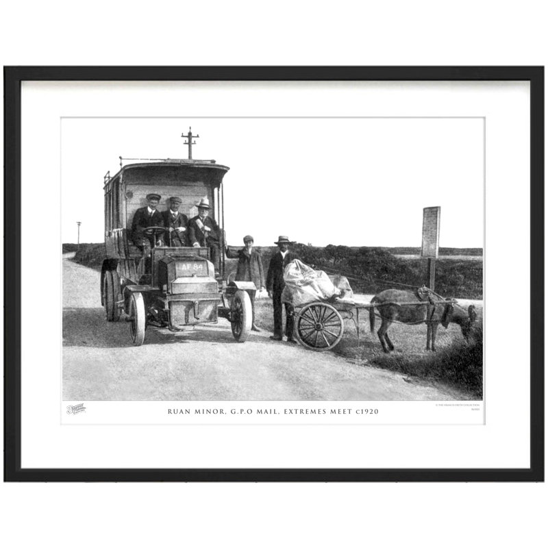 Ruan Minor, G.P.O Mail, Extremes Meet C1920 by Francis Frith - Single Picture Frame Print, 60cm H x 80cm W x 2.3cm D