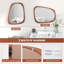Miroir asymétrique en bois manufacturé Ilan