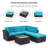 Elra 5 - Person Patio Conversation Set with Cushions-399832671