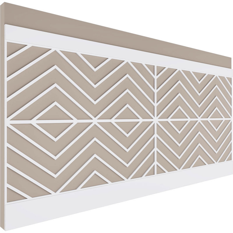 Panneaux muraux blancs 94,5 "(paquet de 4), L 44 po
