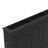 Black TV Cover Wall Cabinet With Folding Doors And Solid Frame