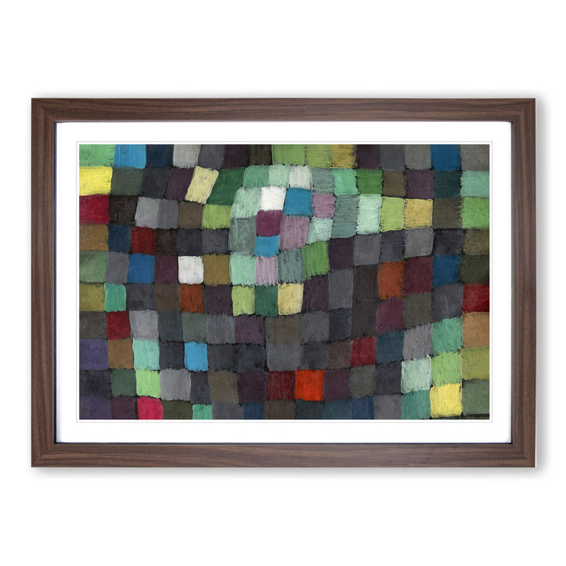 May Picture by Paul Klee - Framed Print, Walnut Framed, 36cm H x 48cm W x 2cm D