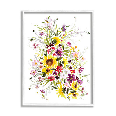 «Mixed Wildflower Herbs On Canvas» par Claudia Bianchi, impression